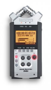 Figure 1.7 Zoom H4n small portable audio recorder with built-in microphones